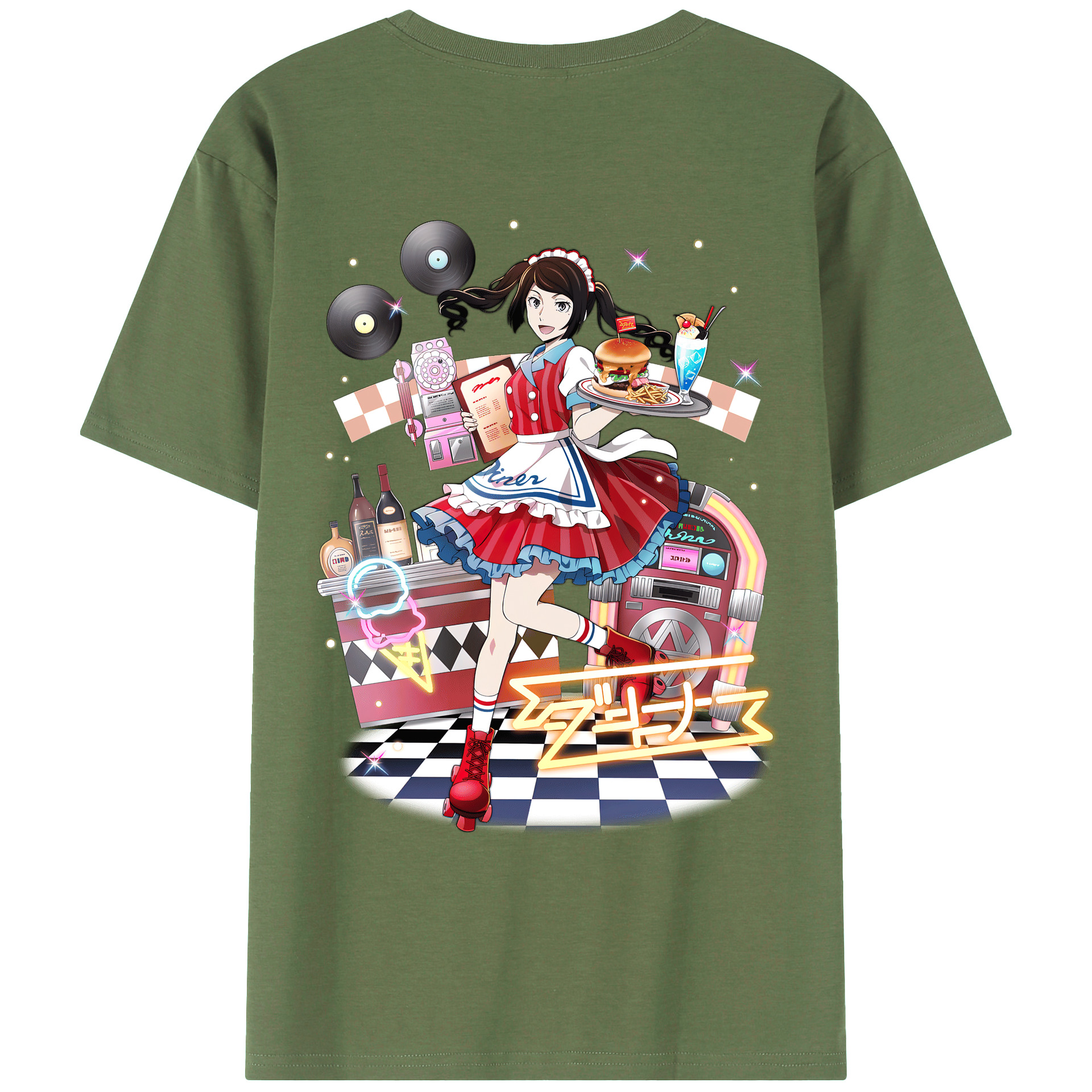 （画像用） 文豪ストレイドッグス Bungo Stray Dogs 綿100％ メンズ半袖Tシャツ（バックプリント） 通気性